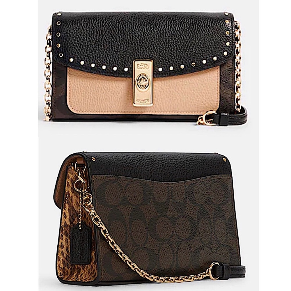 Lane Crossbody In Signature Canvas With Rivets - Picture 5 of 5